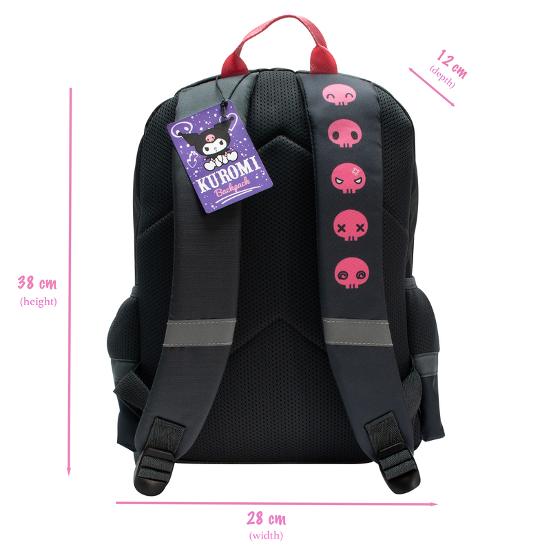 Kuromi Fullsize Backpack, alternate view