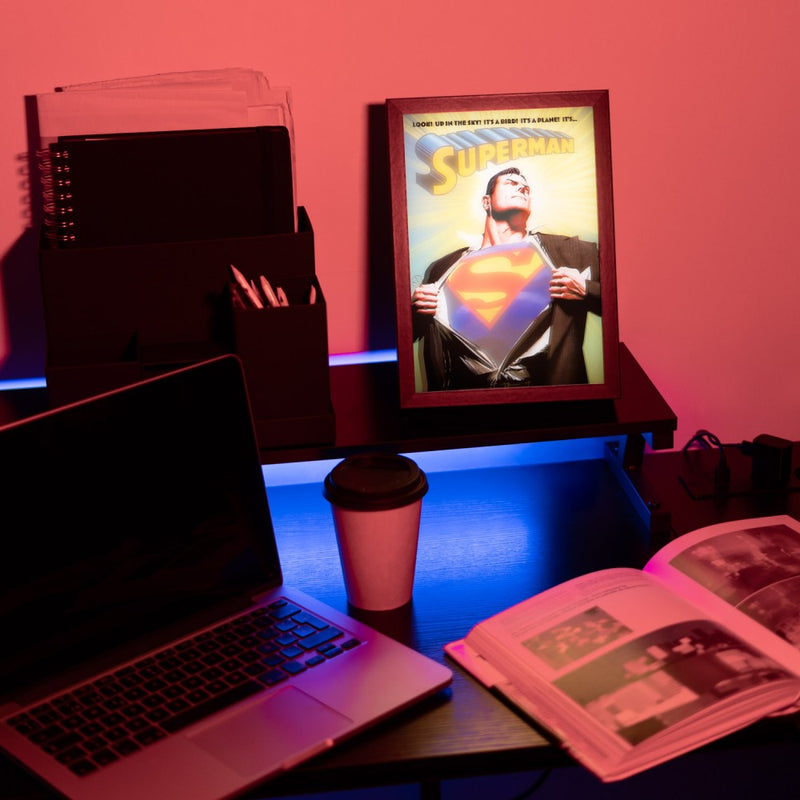 DC Comics Superman Framed LED Art Print