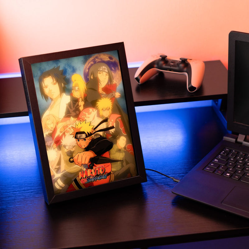 Naruto Shippuden LED Framed Print