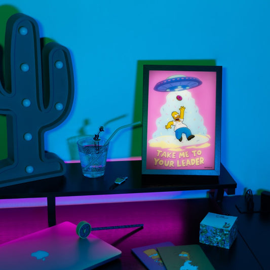 The Simpsons LED Framed Print