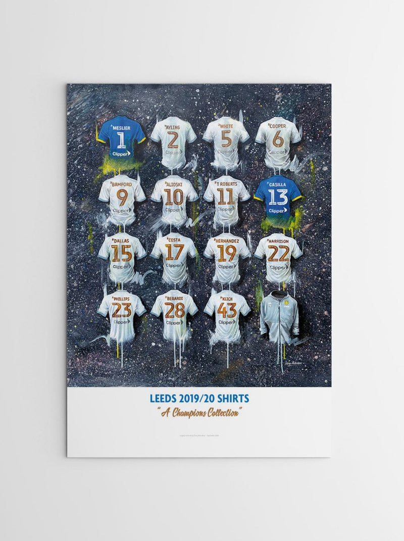 Leeds United 19/20 Champions - A2 Signed Limited Edition Prints, alternate view