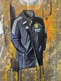 Leeds United Champions 24/25 Framed A3 Print, side angle