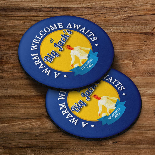 Leeds Big Jack- Football Coaster - Square Or Circle, alternate view