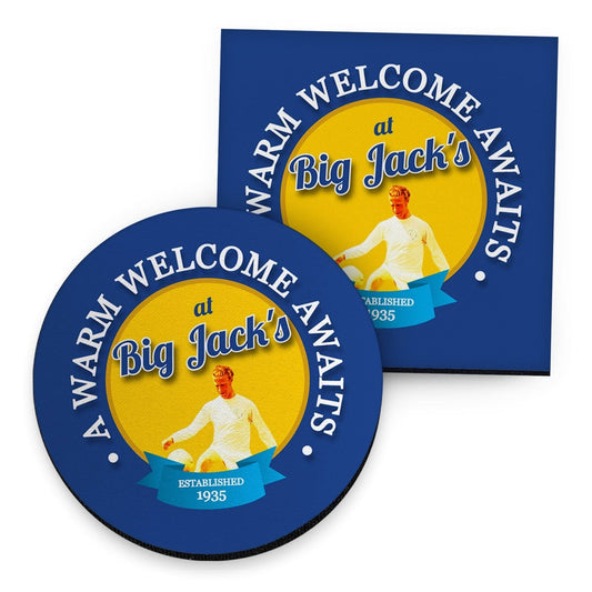 Leeds Big Jack- Football Coaster - Square Or Circle collectible from https://britishmade.gifts/