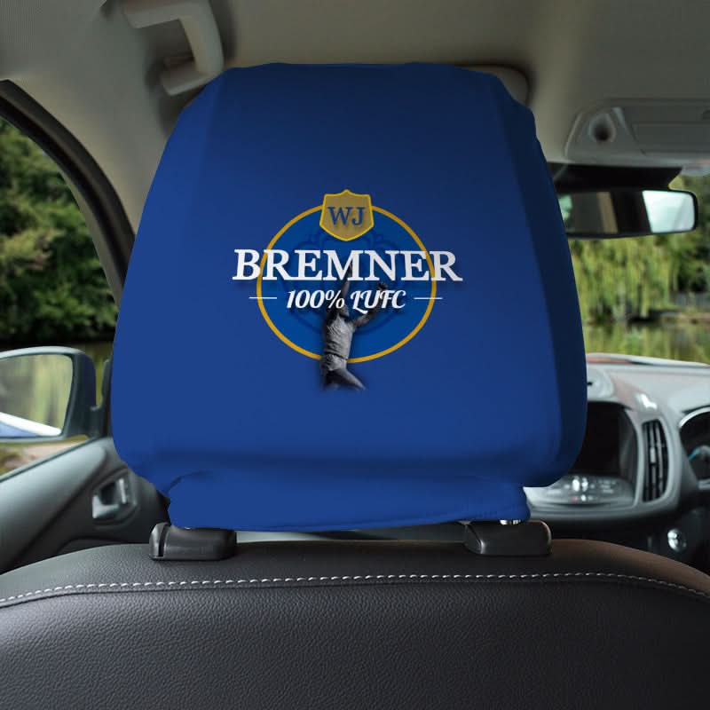 Leeds WJ Bremner- Football Legends - Headrest Cover collectible from https://britishmade.gifts/