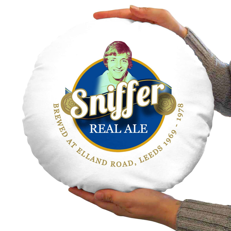 Leeds allan clarke- Football Legends - Circle Cushion 14 collectible from https://britishmade.gifts/