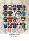 Leicester Tigers Shirts - A2 Signed Limited Edition Prints collectible from Terry Kneeshaw Art
