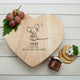 'Personalised Like A Mouse Loves Cheese Romantic Heart Cheese Board