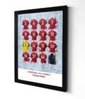 Liverpool FC 20/21 Champions Shirts - A2 Signed Limited Edition Prints, side angle