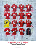 Liverpool FC 20/21 Champions Shirts - A2 Signed Limited Edition Prints collectible from Terry Kneeshaw Art
