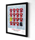 Liverpool FC 19/20 Champions Shirts A3 collectible from Terry Kneeshaw Art