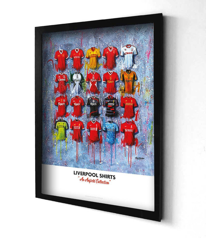 Liverpool FC Shirts - A2 Signed Limited Edition Prints, alternate view
