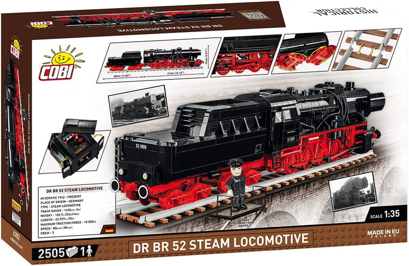 Cobi Historical Trains DRB CLASS 52 STEAM LOCOMOTIVE (2,505 Pieces) - Image 2