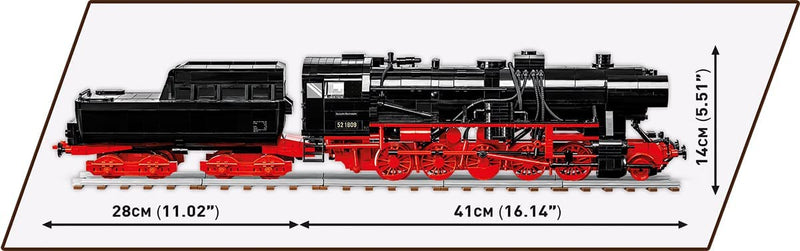 Cobi Historical Trains DRB CLASS 52 STEAM LOCOMOTIVE (2,505 Pieces) - Image 3