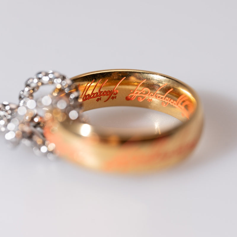 Lord of the Rings One Ring Keyring side angle