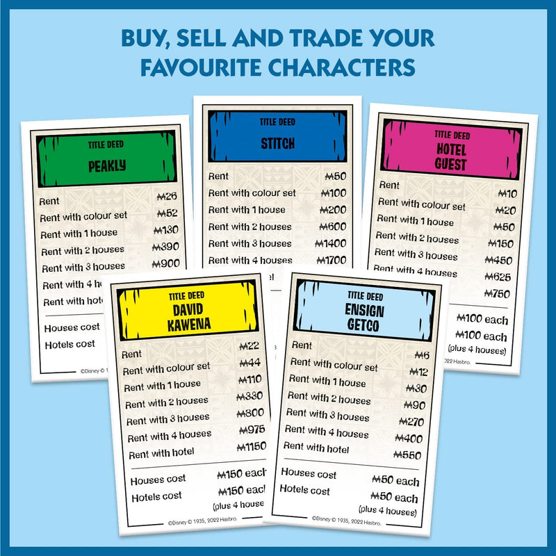 Monopoly Lilo and Stitch Board Game