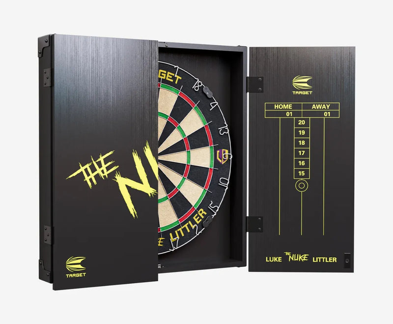 Target Luke The Nuke Littler Cabinet and Board Set, side angle