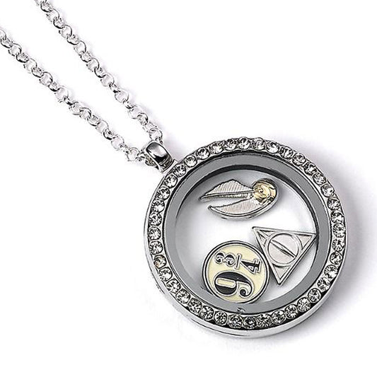 Harry Potter Silver Plated Charm Locket Necklace collectible from Infinity Collectibles 2026