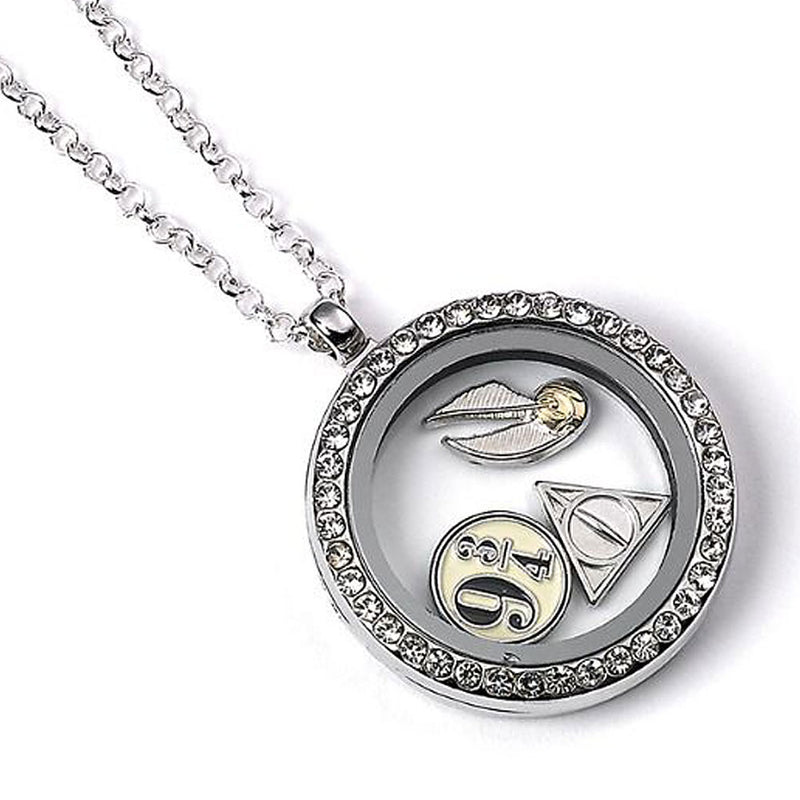 Harry Potter Silver Plated Charm Locket Necklace collectible from Infinity Collectibles 2026