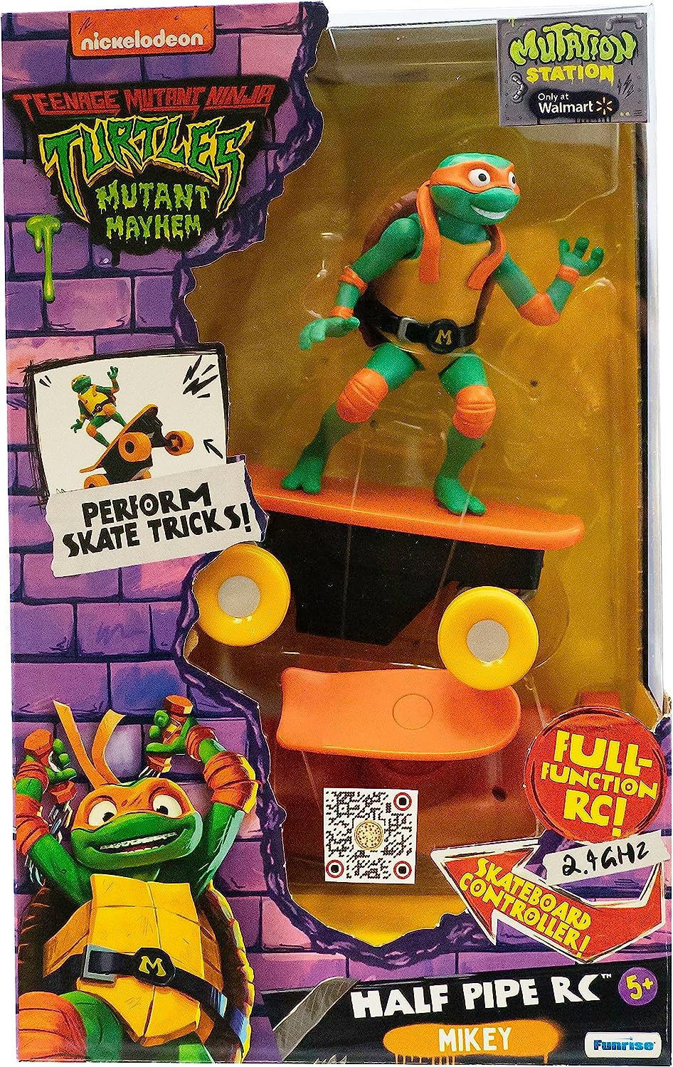 Teenage Mutant Ninja Turtles Mutant Mayhem Half Pipe RC Michelangelo Figure