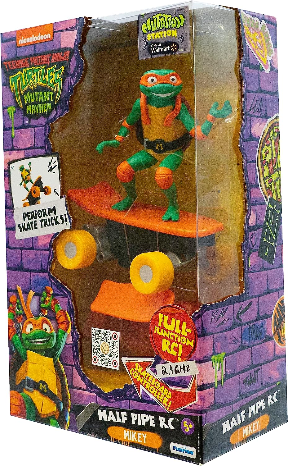 Teenage Mutant Ninja Turtles Mutant Mayhem Half Pipe RC Michelangelo Figure