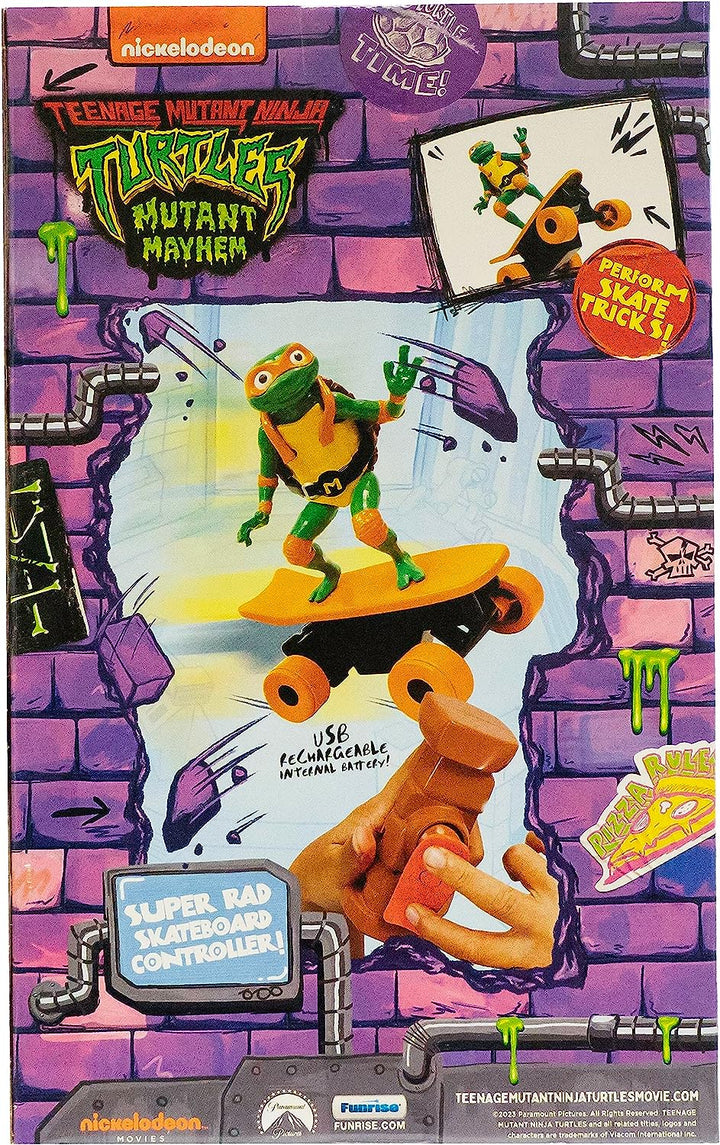 Teenage Mutant Ninja Turtles Mutant Mayhem Half Pipe RC Michelangelo Figure