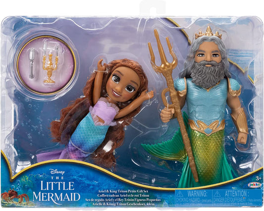 The Little Mermaid 6" Petite Ariel And Triton Set - Image 2