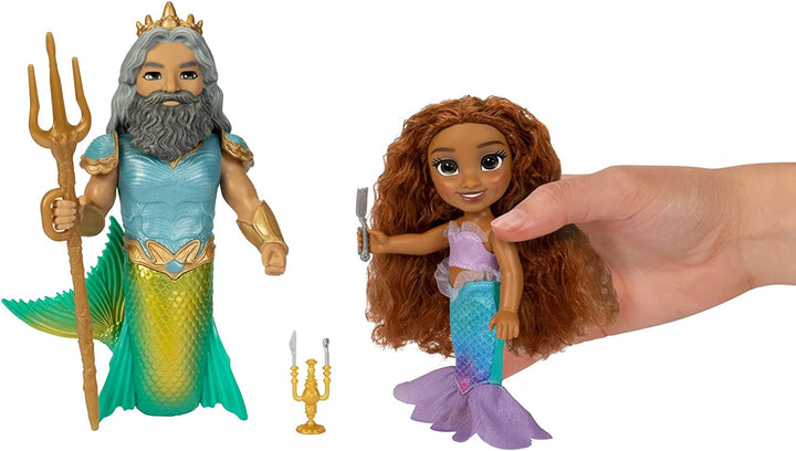 The Little Mermaid  - 6" Petite Ariel And Triton Set