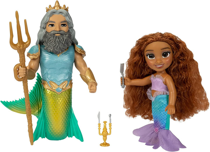 The Little Mermaid  - 6" Petite Ariel And Triton Set