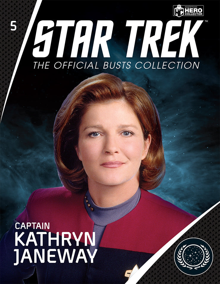 Captain Janeway Model Die Cast Bust Figure (Eaglemoss Star Trek The Official Busts Collection), close-up detail