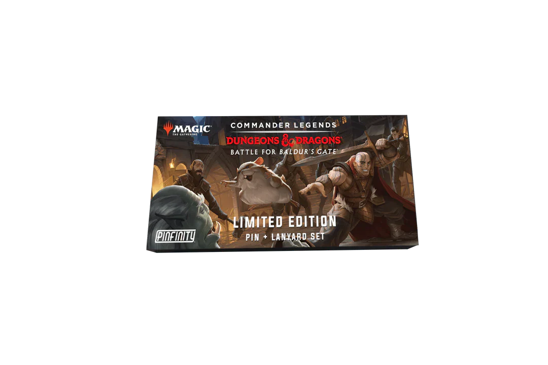 Magic: The Gathering Boo Commander Legends Battle for Baldur's Gate AR Pin and Lanyard Set