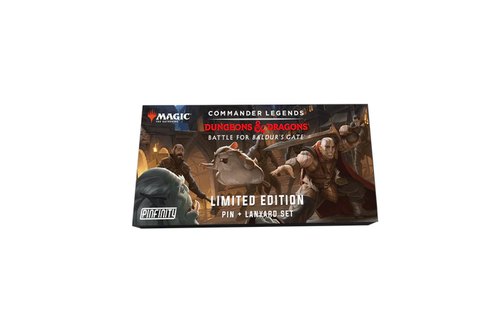 Magic: The Gathering Boo Commander Legends Battle for Baldur's Gate AR Pin and Lanyard Set