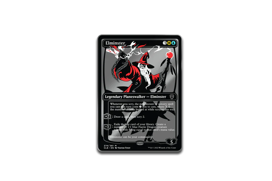 Magic: The Gathering Elminster Commander Legends Battle for Baldur's Gate Limited Edition AR Pin