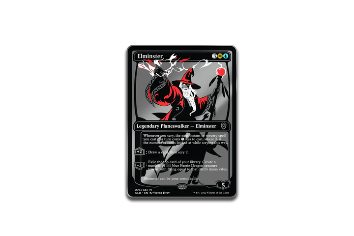 Magic: The Gathering Elminster Commander Legends Battle for Baldur's Gate Limited Edition AR Pin