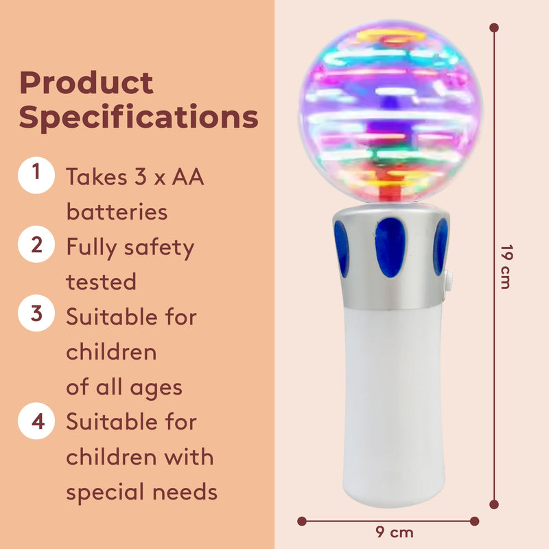 Musical Sensory Light Up Wand, side angle