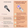 Musical Sensory Light Up Wand, close-up detail