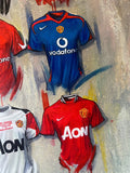 Manchester United FC A2 Signed Limited Edition Prints, rear view