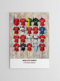 Manchester United FC A2 Signed Limited Edition Prints, side angle