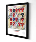 Manchester United FC Shirts A3 collectible from Terry Kneeshaw Art