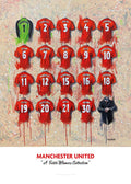 Manchester United FC Treble Winners - A2 Signed Limited Edition Prints collectible from Terry Kneeshaw Art