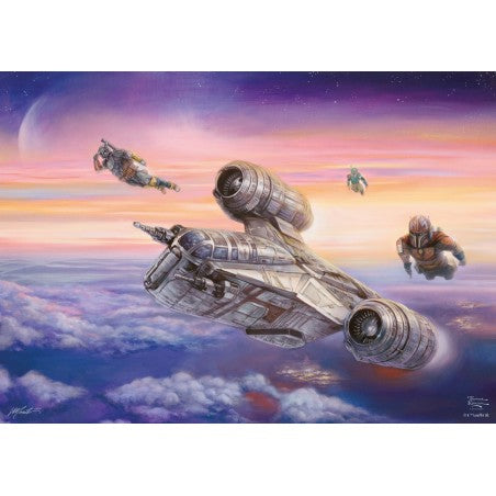 Thomas Kinkade Disney Star Wars The Mandalorian  The Escort (1000pc) Puzzle