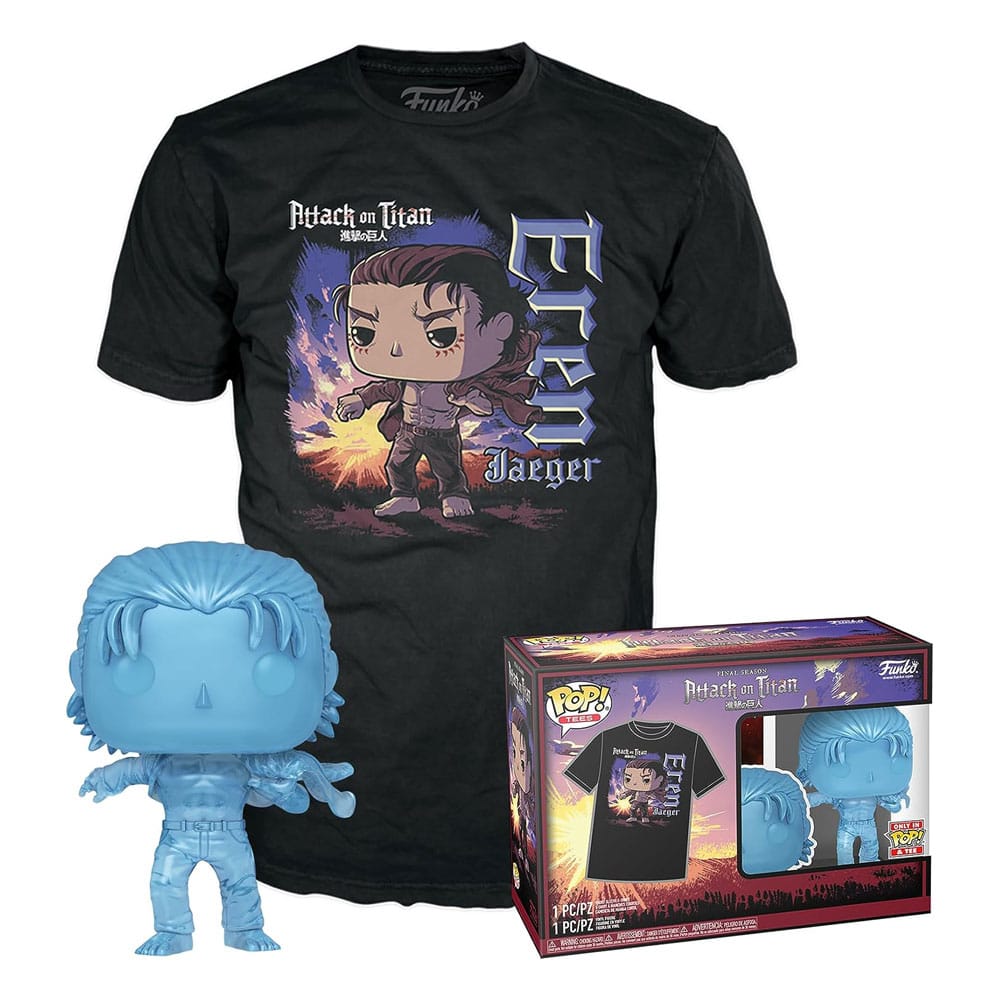 Attack on Titan POP! & Tee Box Eren w/ marks Size M - Infinity Collectables  - #tag1#