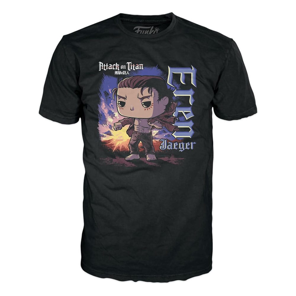 Attack on Titan POP! & Tee Box Eren w/ marks Size XL - Infinity Collectables  - #tag1#