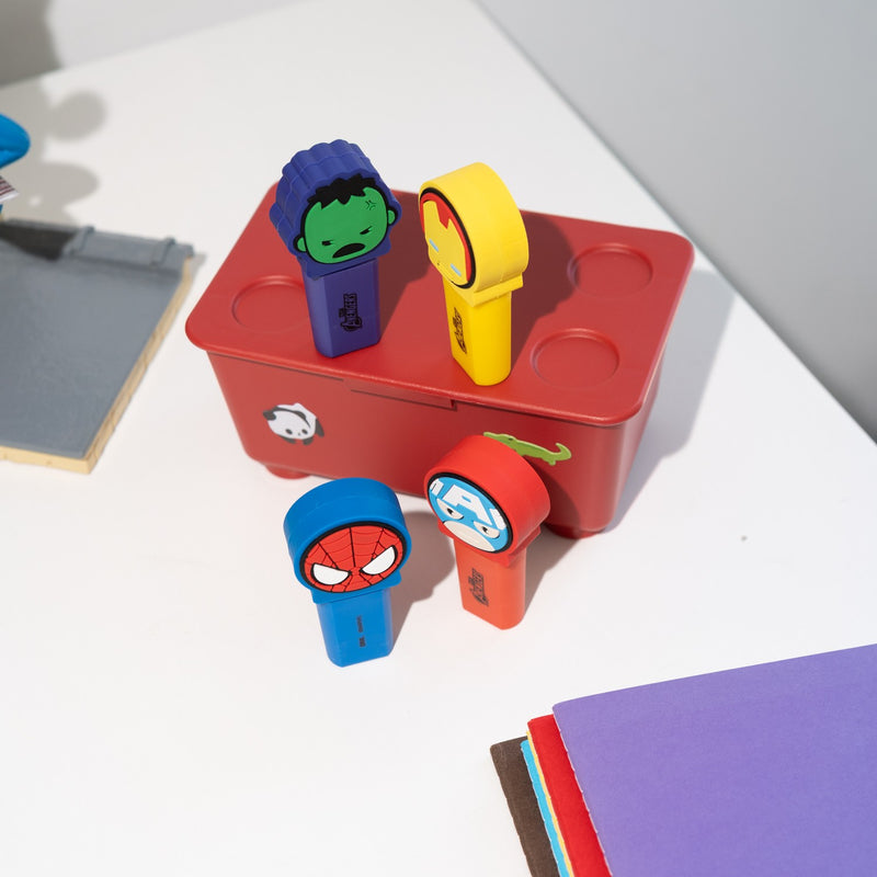 Marvel Avengers Highlighters Set of 4 With Toppers design detail