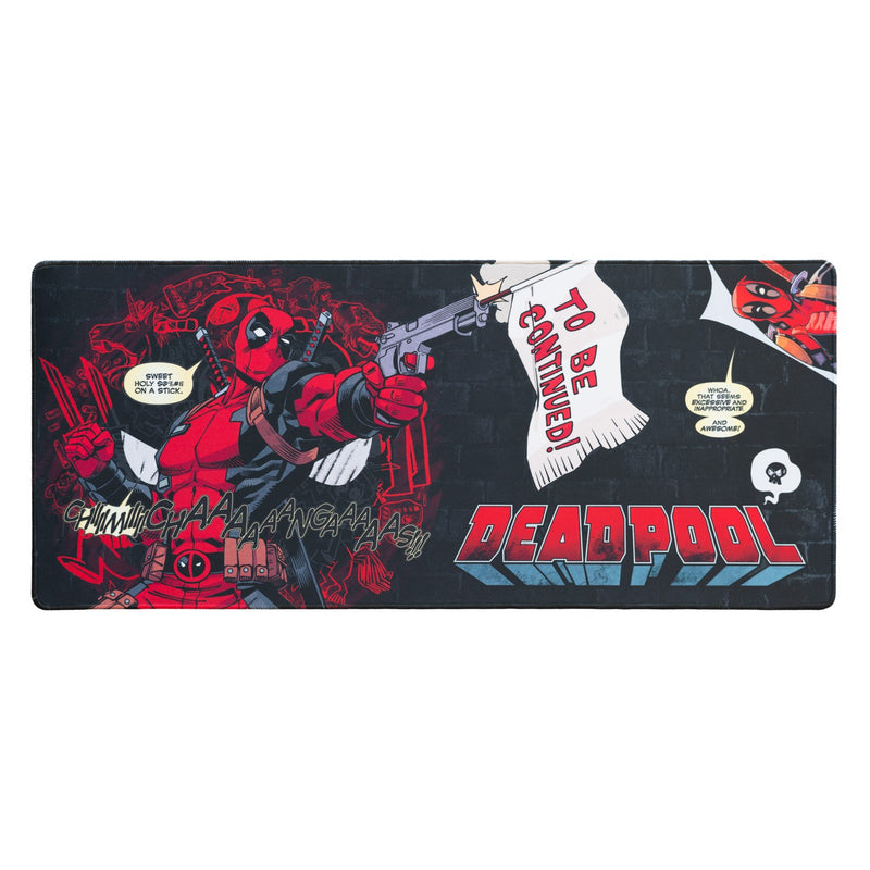 Marvel Deadpool XL Mouse Mat 80 x 35cm close up detail