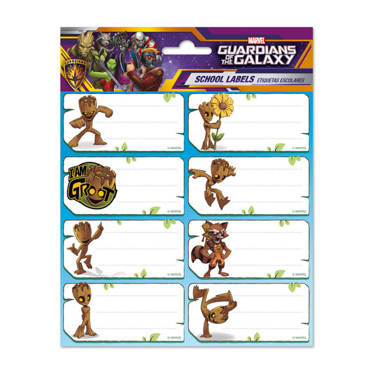 Marvel Groot Self-Adhesive Gloss Labels Set of 16