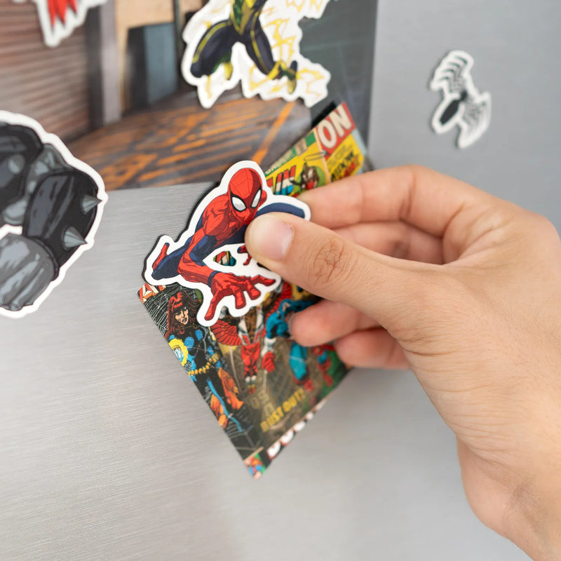Marvel Spider-Man Die-Cut Magnet Set design detail