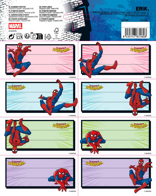 Marvel Spider-Man Self-Adhesive Labels Set of 16 alternate view