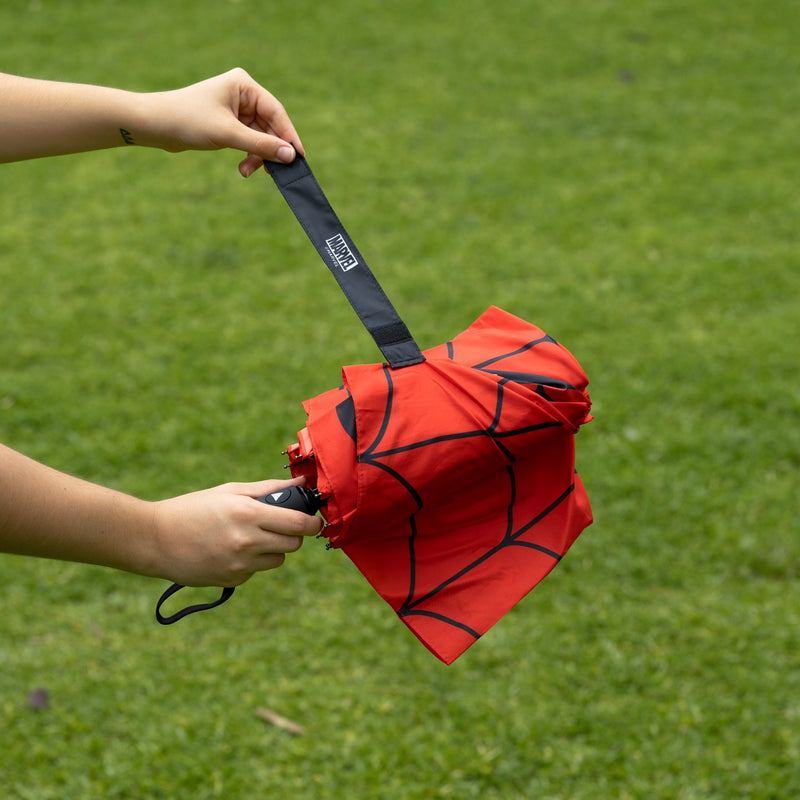 Marvel Spider-Man Lightweight, Foldable Travel Umbrella design detail