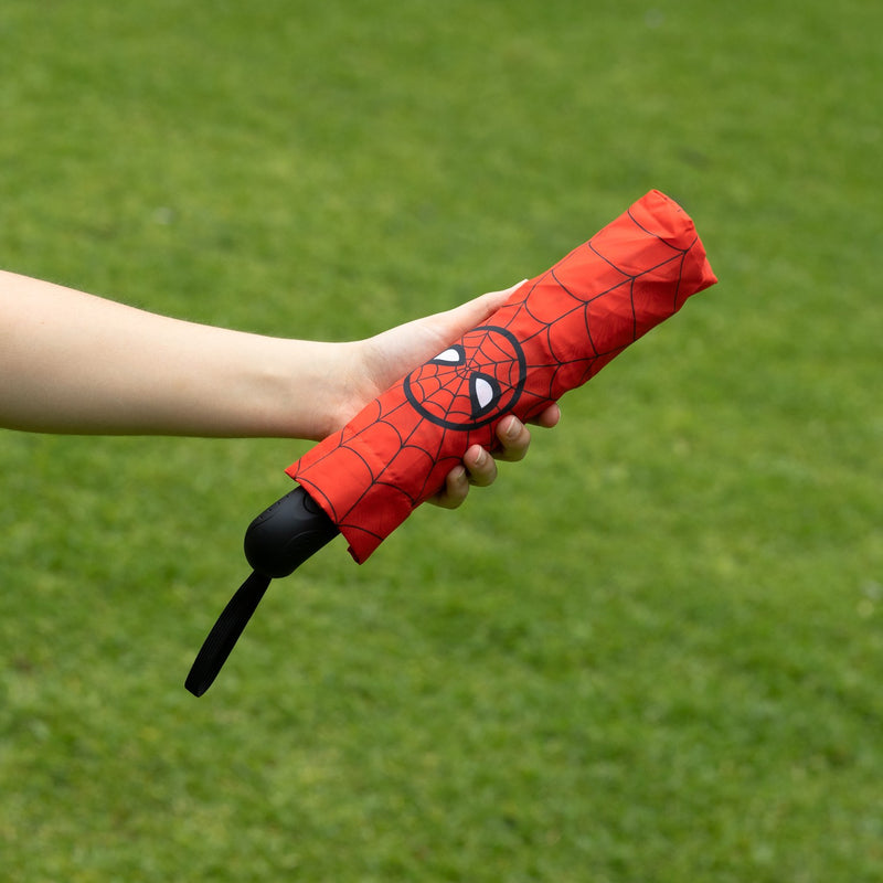 Marvel Spider-Man Lightweight, Foldable Travel Umbrella packaging view